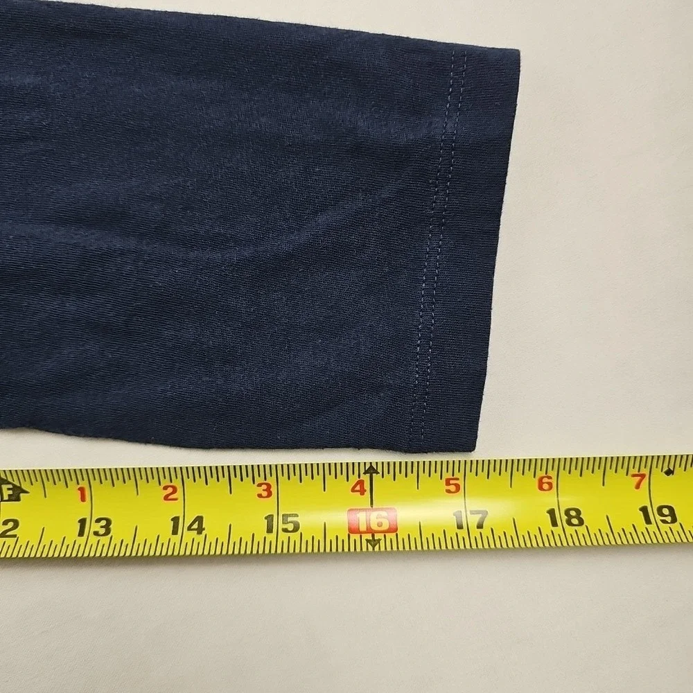 Old Navy T-shirt Boys XXL/18 Navy Blue Long Sleeve Basic Top Casual